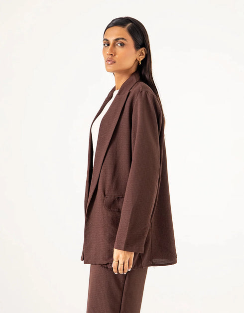OVERSIZED TEXTURED BLAZER
